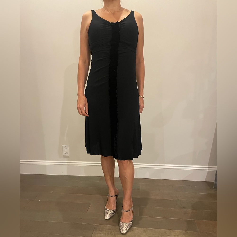 Classic Black Sleeveless A-Line Dress